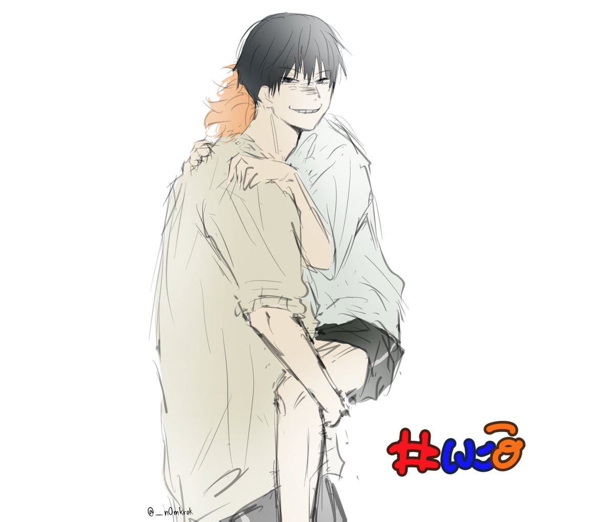 _n0mkrok's tweet photo. #kagehina #kageyama #hinata #haikyuu https://t.co/BAJ3b7ewHO