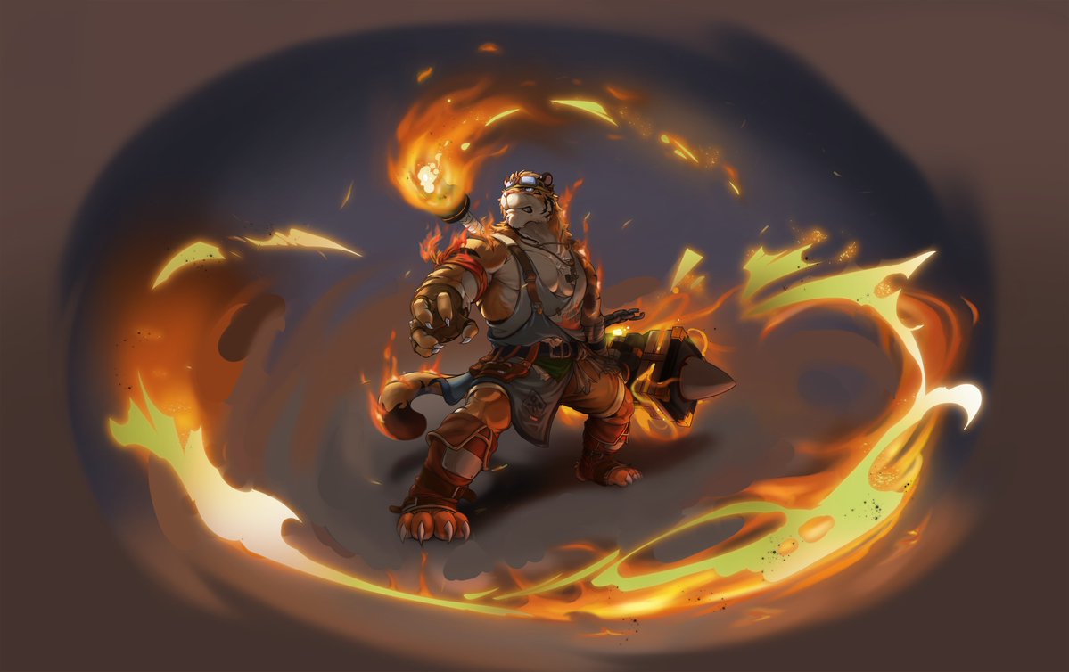 LazyBearart's tweet photo. #furryart #tiger 
라그너 일러스트 https://t.co/upEFVqcHmM