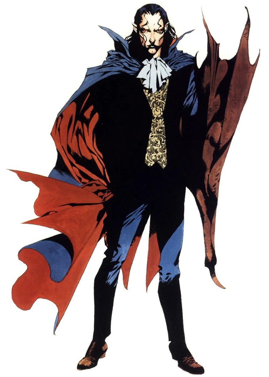 RetroGeekArt's tweet photo. Castlevania: Akumajō Dracula X: Chi no Rondo (1993)
🎨 Akihiro Yamada
©️ IP: Konami
Yamada's character design channels German Expressionist cinema, mirroring the stark chiaroscuro, gaunt silhouettes, and psychological dread of classic silent vampire films. #Castlevania40th https://t.co/3fvs7jyeIx
