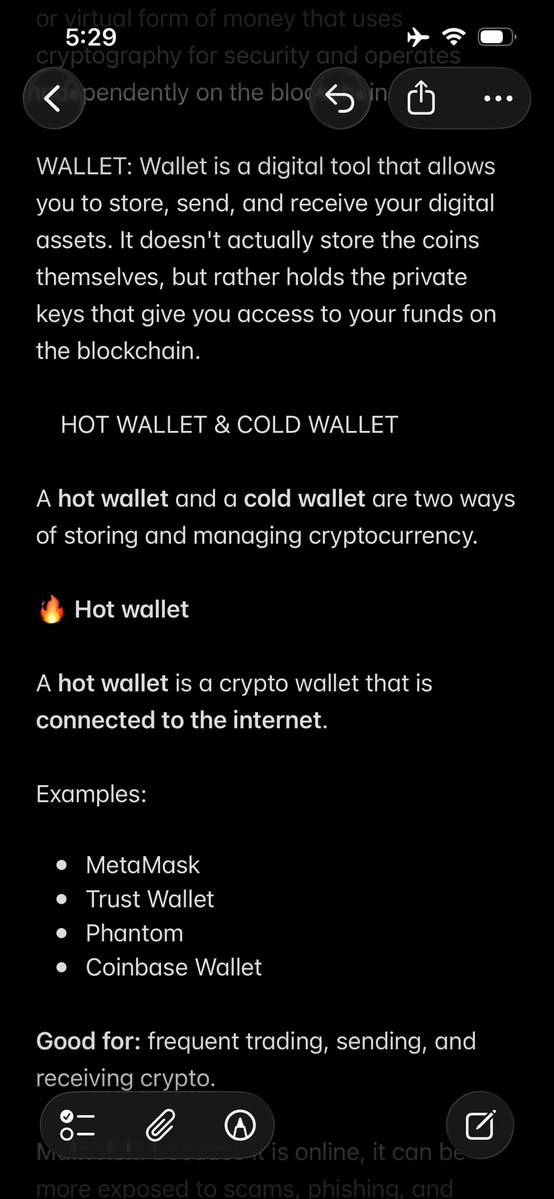 Idrx_mind's tweet photo. This is my research on what Ledger, Hot &amp; Cold wallet are.

#assignment
#Cryptowithshola https://t.co/4orErQQgKV
