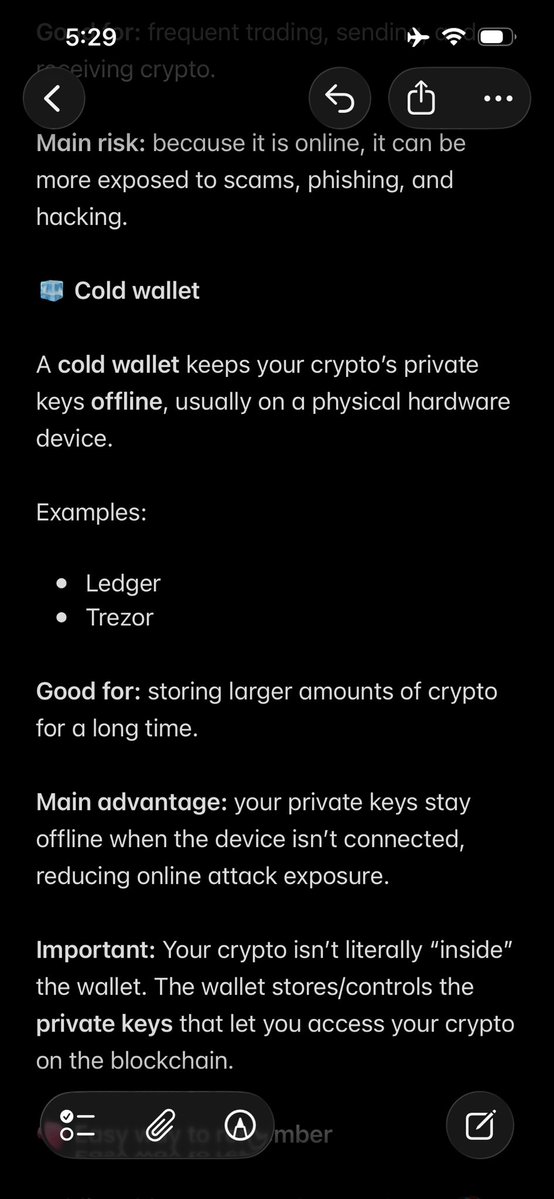 Idrx_mind's tweet photo. This is my research on what Ledger, Hot &amp; Cold wallet are.

#assignment
#Cryptowithshola https://t.co/4orErQQgKV