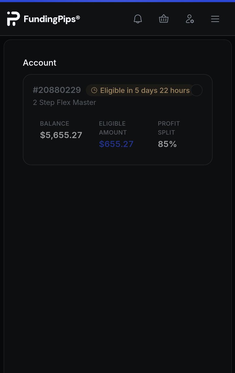 Anand_G_K's tweet photo. My journey with FundingPips began in May 2nd, 2026.

My first account. Blown.
Then another. Blown.
And another. Blown.

After blowing a few evaluation accounts, I finally made it to my first Master account. I thought I had figured it out… but greed took over, and I blew that one too.

I got another Master account.
Then another.
And again, greed got the better of me.
4 Master accounts blown. A few evaluation accounts gone along the way. Plenty of mistakes, frustration, and lessons.

But I never stopped.

I kept coming back, learning from my mistakes, working on my trading and trying to control the biggest enemy my own greed.

And now, after everything, I’m finally about to receive my first-ever payout from FundingPips. 🥹💙

FundingPips was my first prop firm, and honestly, it’s the only firm I’ve continued to trust and like throughout this journey.
From blowing accounts to finally reaching my first payout. this one feels different.

Thank you @fundingpips @Khldfx @avikkfp for being part of the journey. ❤️
First payout loading… 💰⏳

#FundingPips #FP #FPpaysinseconds