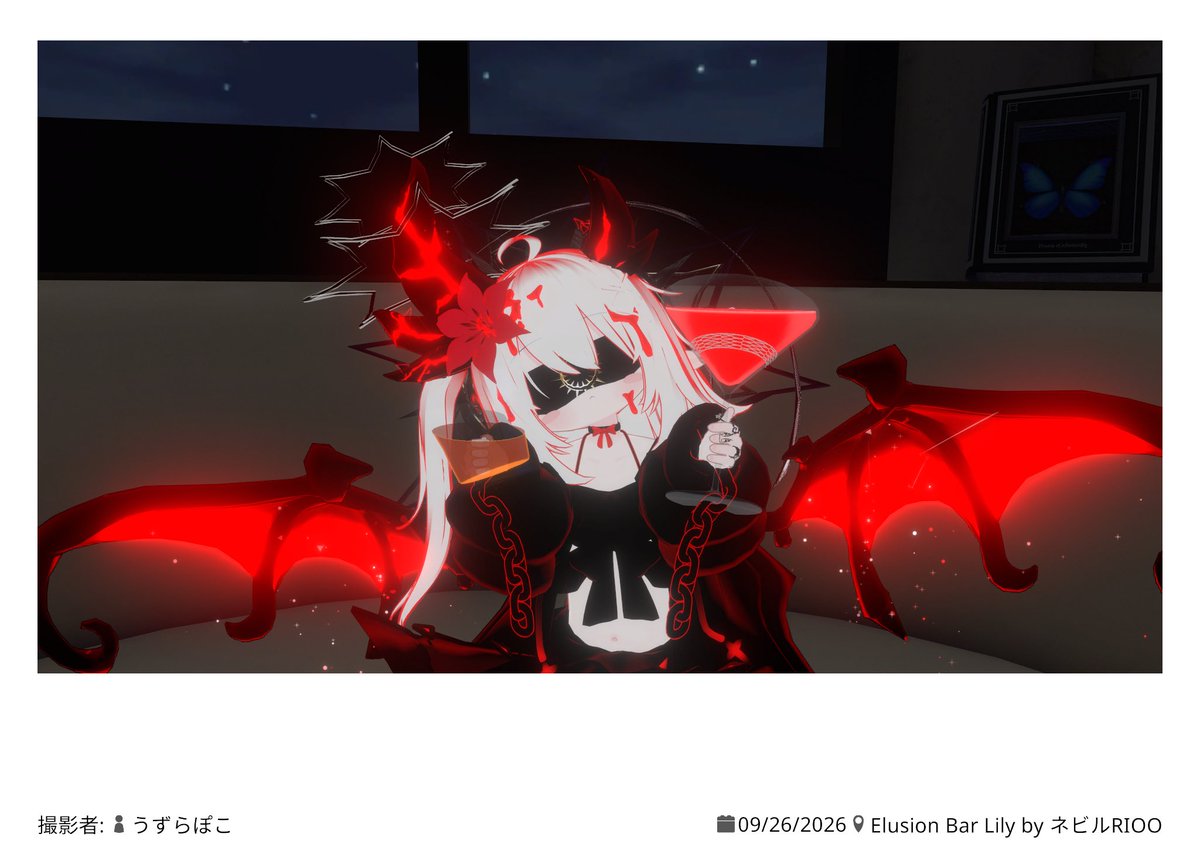 Metu01's tweet photo. #ELBarLily_VRC
第8回エルシオンバー集合写真〜
と(*'▽')両手に酒を持つ我の写真 https://t.co/pDckmzJchO
