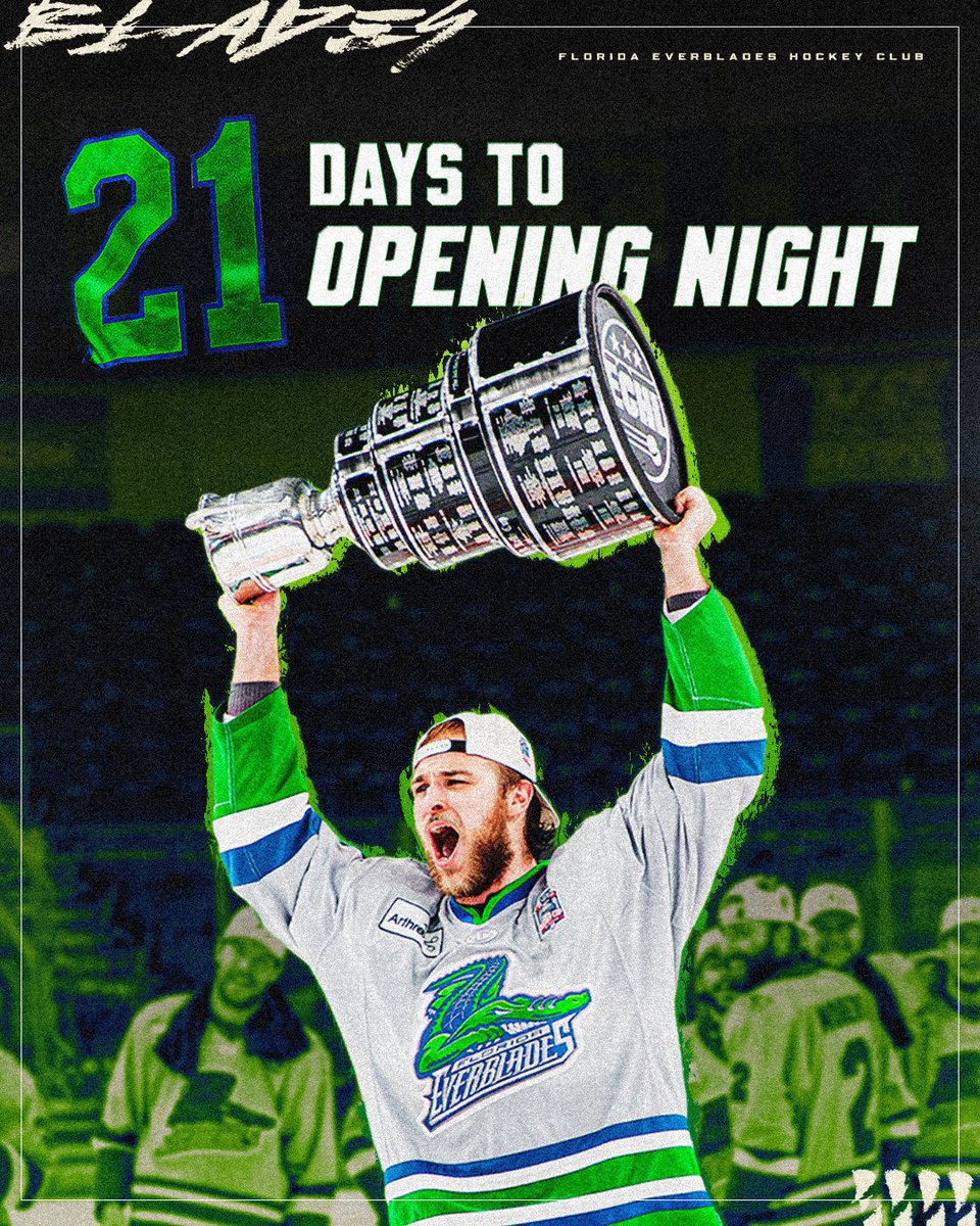 FL_Everblades's tweet photo. See YOU in 21 days 🫵 https://t.co/Nl3E5EJqG9