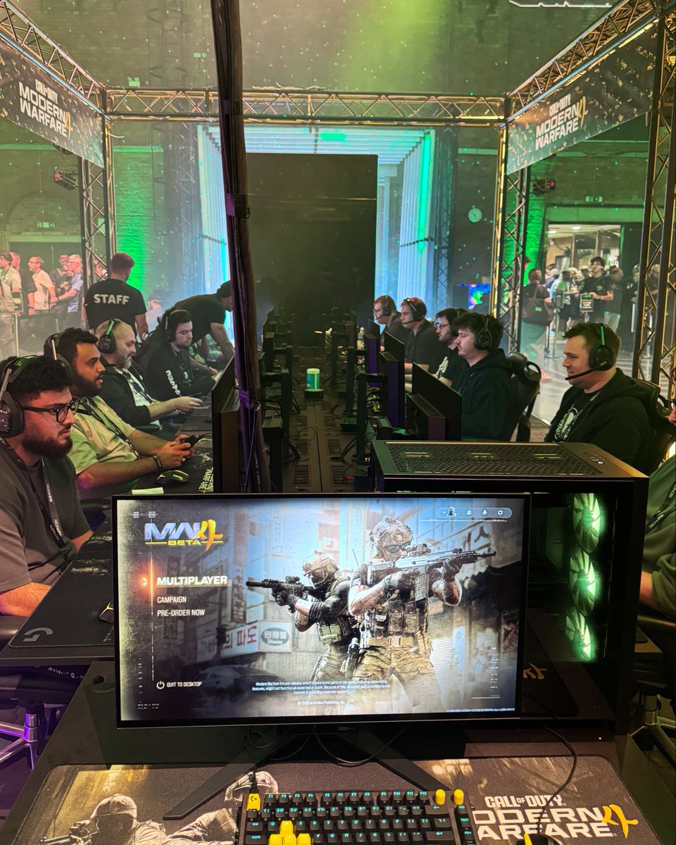 CallofDutyUK's tweet photo. Call of Duty: Modern Warfare 4 is at @xboxuk FanFest in London 👀

If you’re around, drop by the Main Chamber for some hands-on 6v6 MP matches 🎮 https://t.co/fKkqFbx5XB