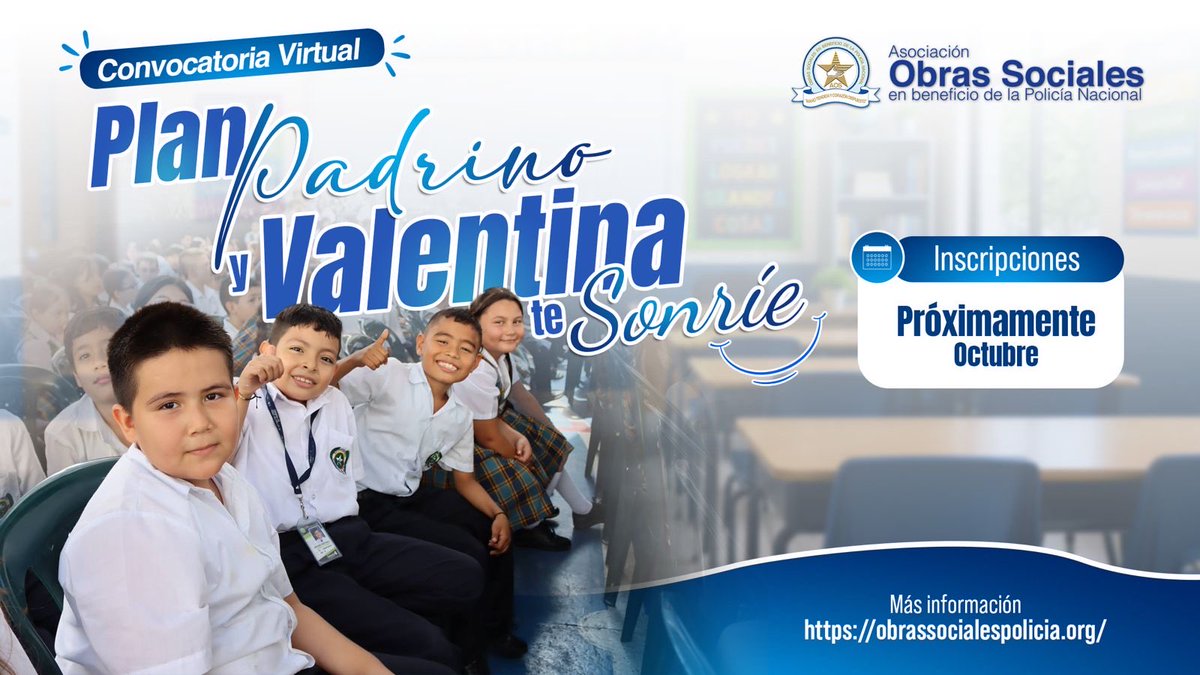 AosPolicia's tweet photo. Detrás de cada cuaderno hay un sueño. 📚✨

Detrás de cada niño, una historia que merece ser acompañada; en AOS creemos en abrir caminos y brindar oportunidades para nuestra Familia Policial.

💙 Plan Padrino – Valentina te Sonríe.

Mantente atento.

#FamiliaPolicial https://t.co/4sWXENrhTk