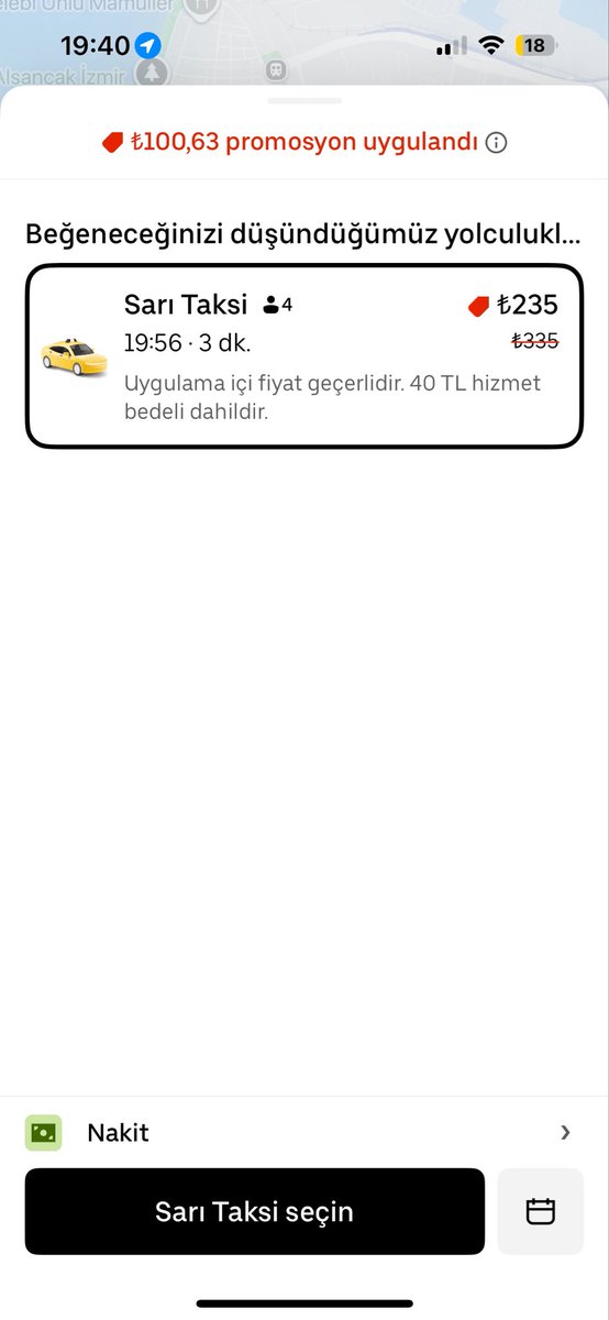SemihTrkan4's tweet photo. Martı Tag fiyatında bir gariplik yok mu? #martıtag #taksi #uber #tag #martı https://t.co/ST66qcDoXr
