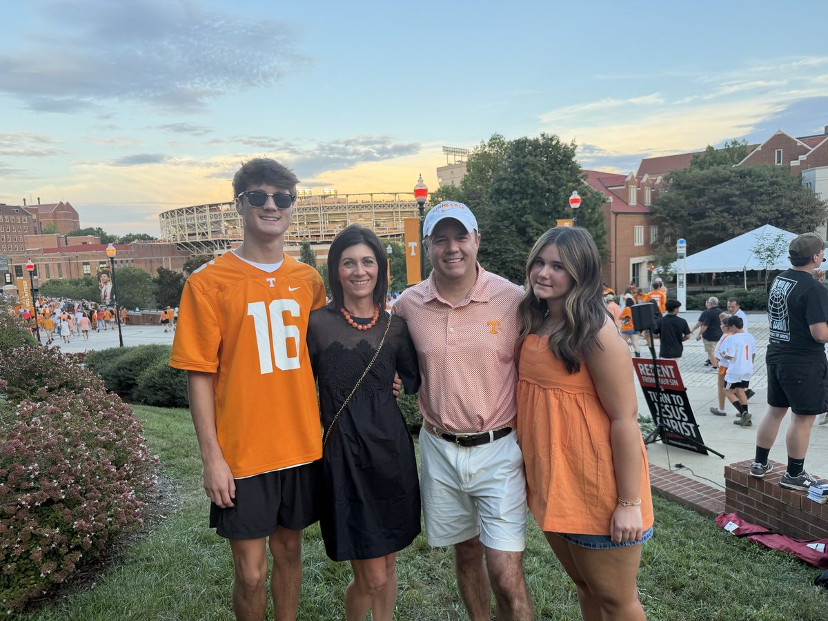 knoxcountymayor's tweet photo. It’s football time in Tennessee! 

Excited to cheer on the Volunteers as they take on the Texas Longhorns. Go Vols! https://t.co/WZDMhpFJn3
