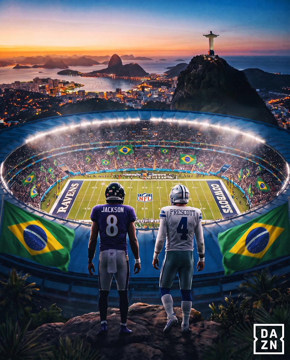 NFLonDAZN's tweet photo. 24 hours until we kickoff in Brazil 🇧🇷

#NFLonDAZN https://t.co/rrLtCHeCl8