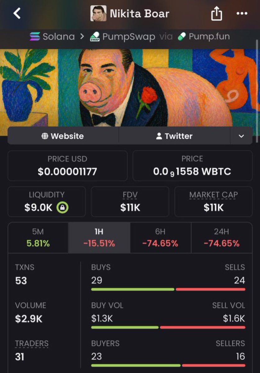 Alpha__Raider's tweet photo. 🚨 $BOAR WAS SPOTTED EARLY! 🐗🔥

$11K MC ➜ $3.2M MC 📈
That’s the kind of microcap move the Alpha TG hunts for. 💎

📩 Follow + DM me to join the Private TG before the next call drops.

CA: Hk8Uiq8CeNdmZzu1aPaT7MhvujtJifFS9kKhfpXmpaid

#bbvipks4 #Solana #Memecoin #Crypto #Alpha https://t.co/GWruwbhgZv