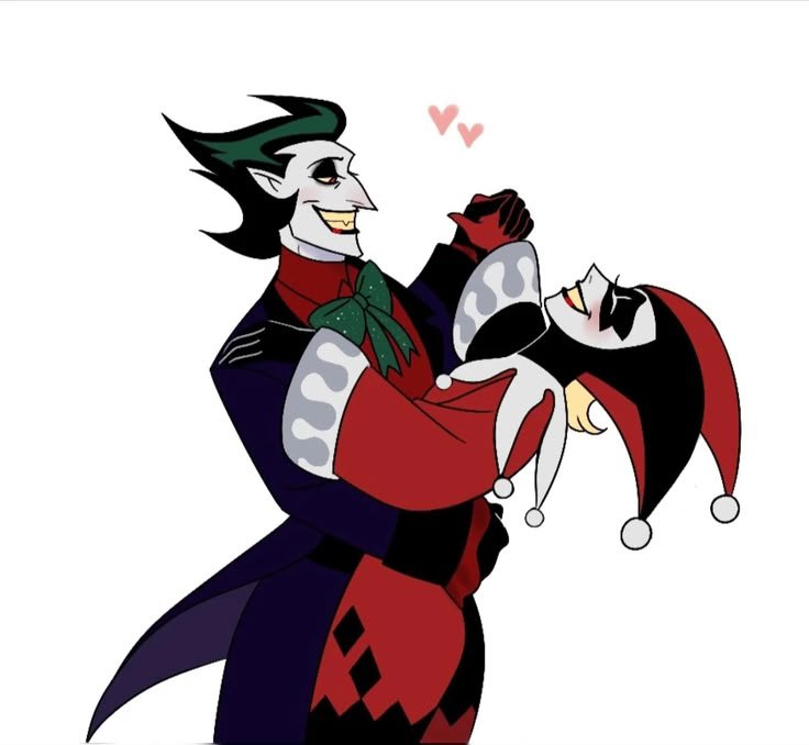 DCPostsArchive's tweet photo. Harley Quinn &amp; Joker by crociboypng https://t.co/qFdGpTOwbq