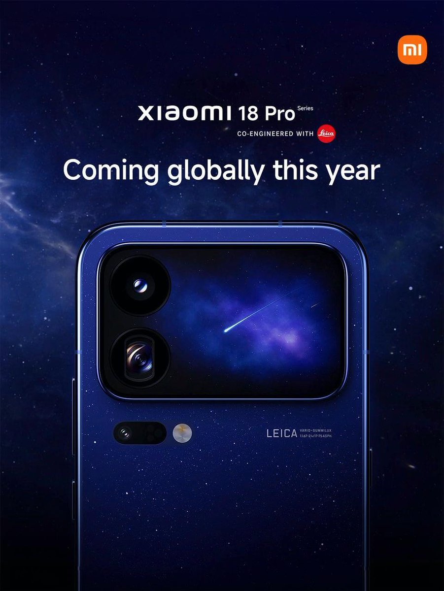 hani_690's tweet photo. #Xiaomi18

The Xiaomi 18 series of phones will be launched globally with powerful specifications. https://t.co/wO4jIl6ox1