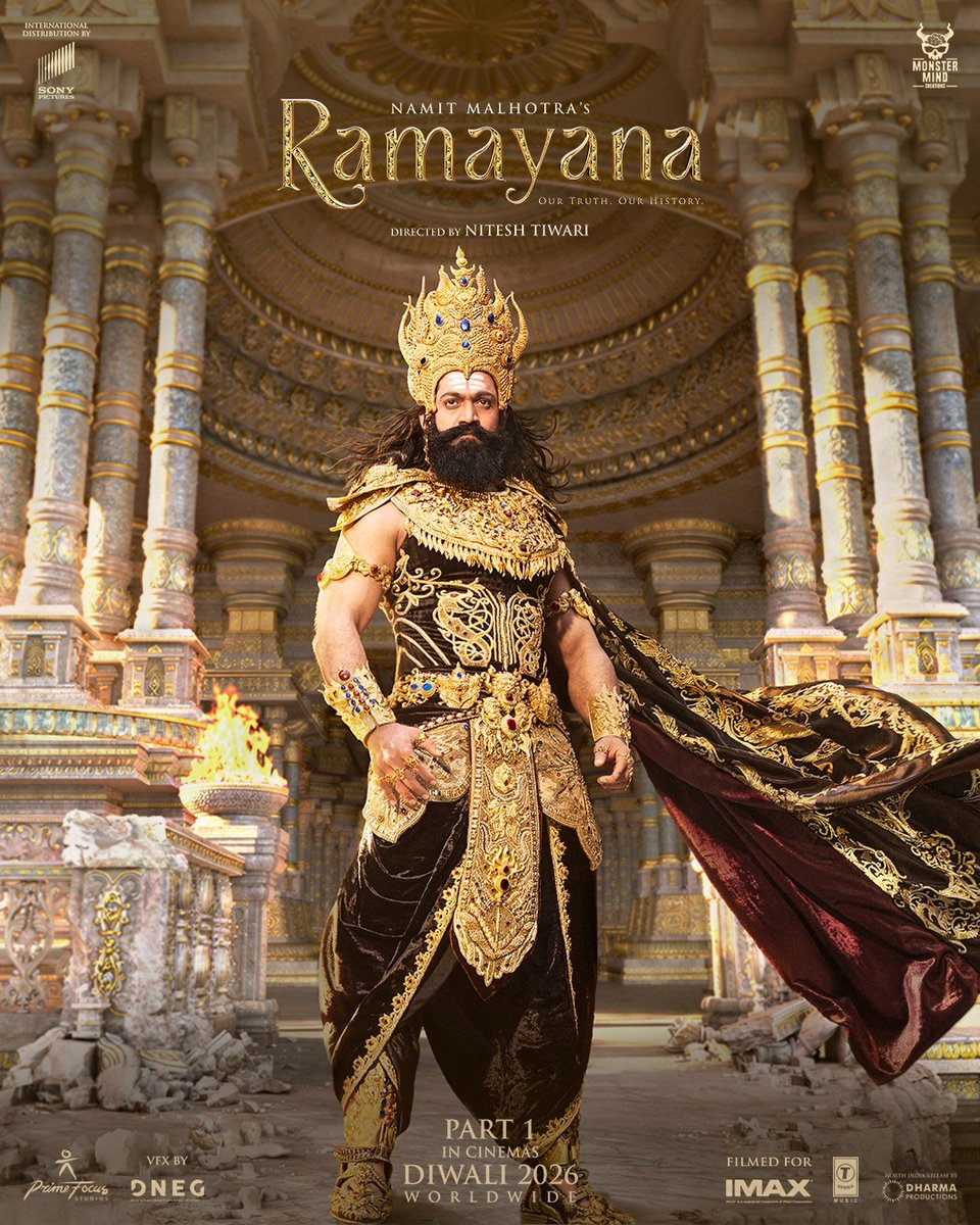 vajraTheAstra's tweet photo. Here is the poster of Ravana from #Ramayana https://t.co/ziYuDdeoQ3