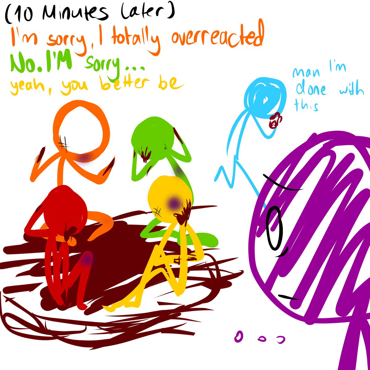 avmcolor's tweet photo. blood warning
Purple isnt aware yet how serious they take this https://t.co/gNJhRLJ6SI