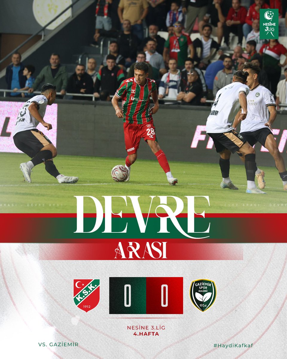KarsiyakaSK's tweet photo. İlk yarı sonucu I Karşıyakamız 0 - 0 Gaziemir https://t.co/C1uJ37k1wC