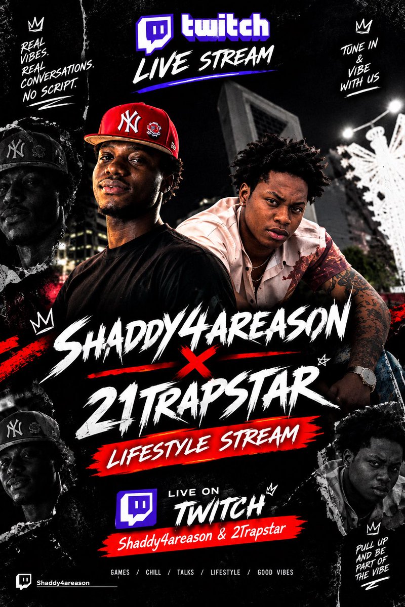 Shaddy4Areason_'s tweet photo. Twitch: Shaddy4areason 
6:30pm 👌🏿 https://t.co/3xMOAdUWQ3
