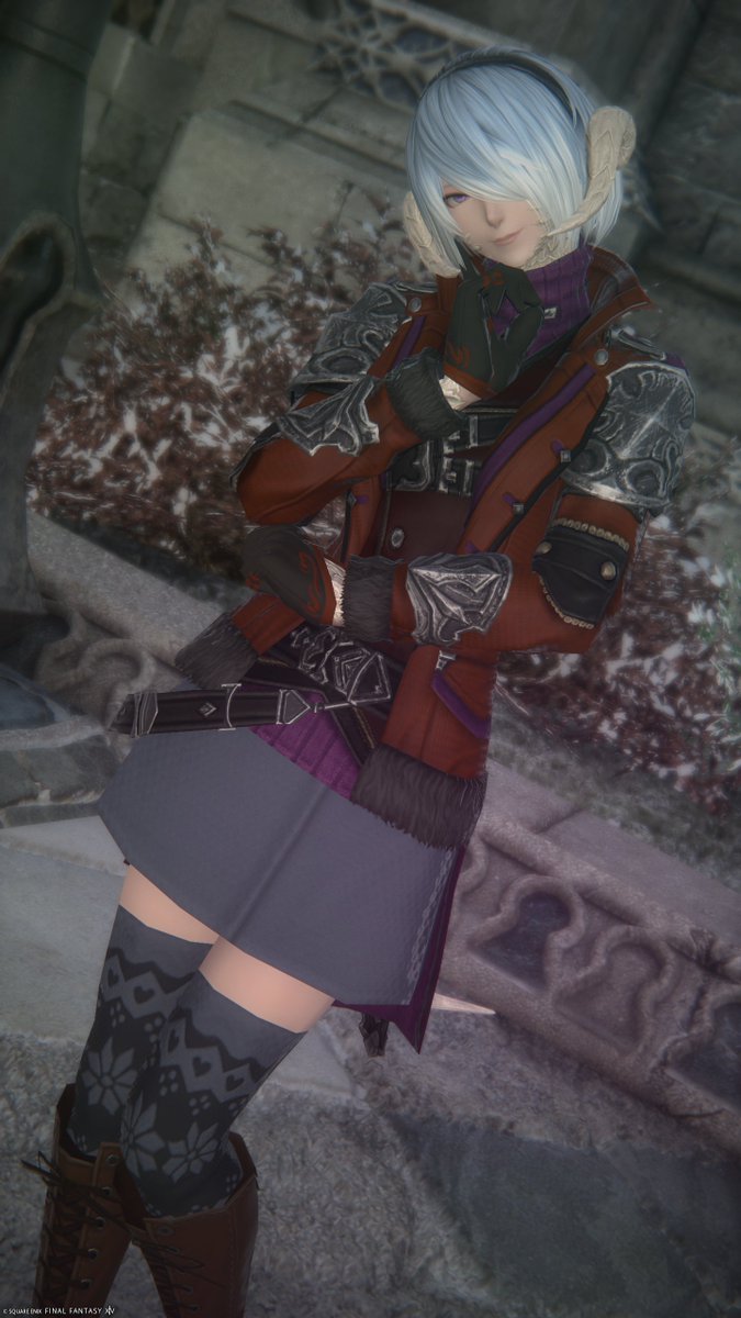 FF14Ryugasaki's tweet photo. 完成私の新衣装！

新生編と雰囲気は結構変わった気がする！

クルザス〜イシュガルド間でもなかなか暖かそうじゃないかしら(˙˙*)?

脚は姐さんに目の前で卸してもらいましたﾜｰｲ\(* ॑꒳ ॑* \三/ * ॑꒳ ॑*)/ﾜｰｲ https://t.co/5hikdUyI5N