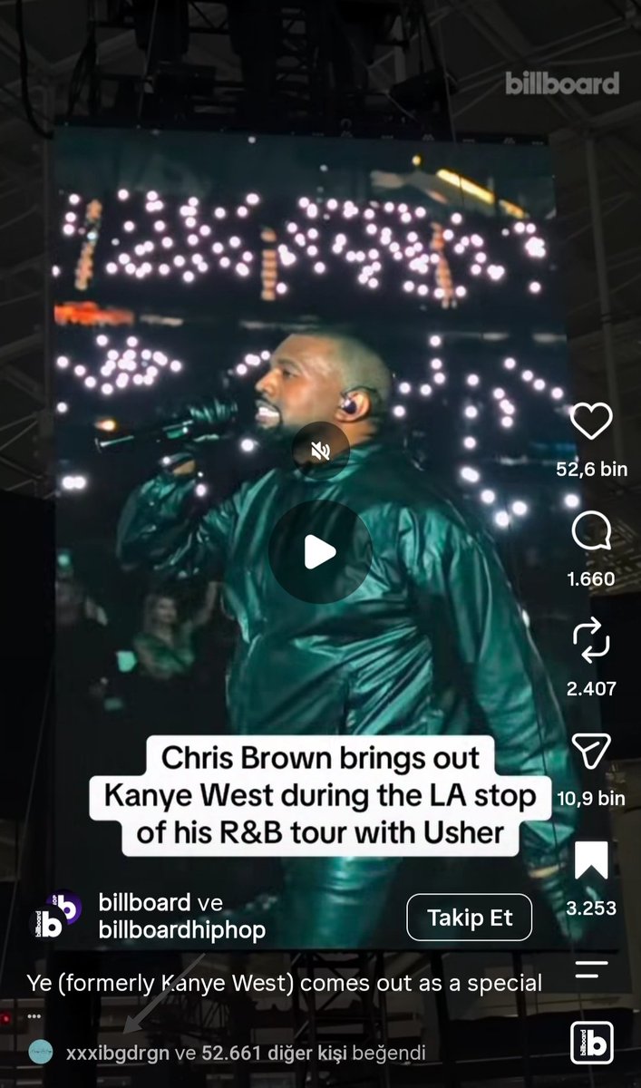 Bilenkukkkkk___'s tweet photo. 🚨 BREAKING NEWS 🚨  Gdragon liked this post of Kanye West attending Chris Brown and Usher's concert as a surprise. 
https://t.co/J6srAB8ouL https://t.co/qqsYe696Vh