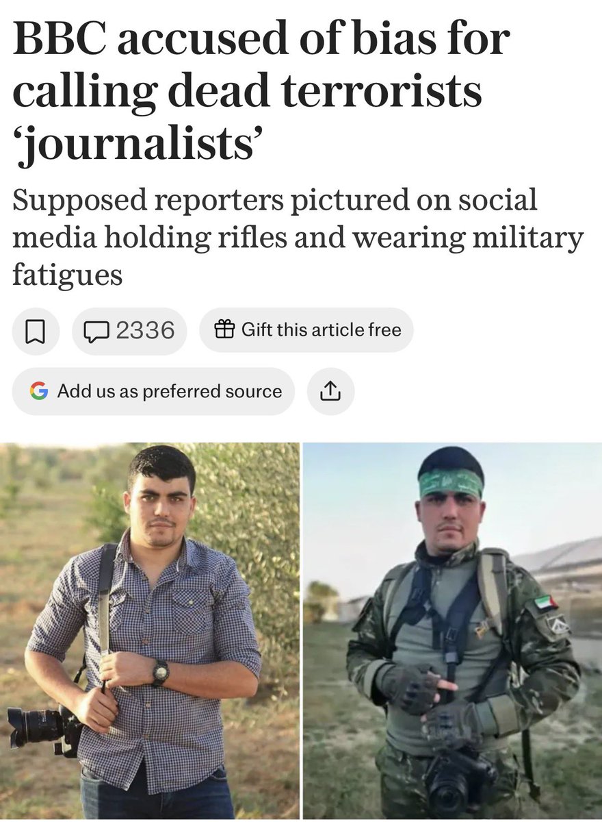 EYakoby's tweet photo. BREAKING: Another massive scandal has just dropped, with over 50 alleged terrorists claimed by BBC to be journalists.

This is actually insane. https://t.co/NeTPXtG81m