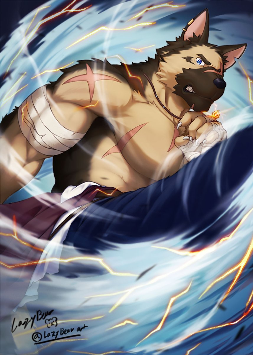 LazyBearart's tweet photo. 하���님과 합작했던 격투가 셰퍼드 https://t.co/lfdi3Bddx6