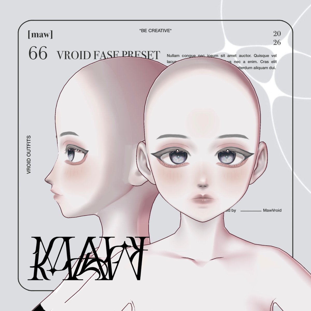 MawVroid's tweet photo. 66 VROID FACE PRESET by [maw] | [maw] https://t.co/6DONTTFcjm #booth_pm #BOOTH #VROID #VroidStudio #Vtuberㅤ https://t.co/0KJhYmYYsp