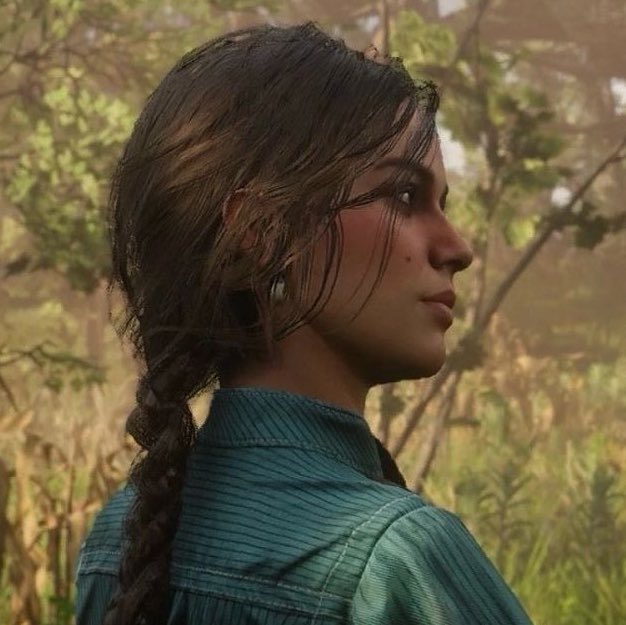 redaemption's tweet photo. é lei as mulheres de red dead terem o perfil de lado lindos? https://t.co/R8lPSQOFmy