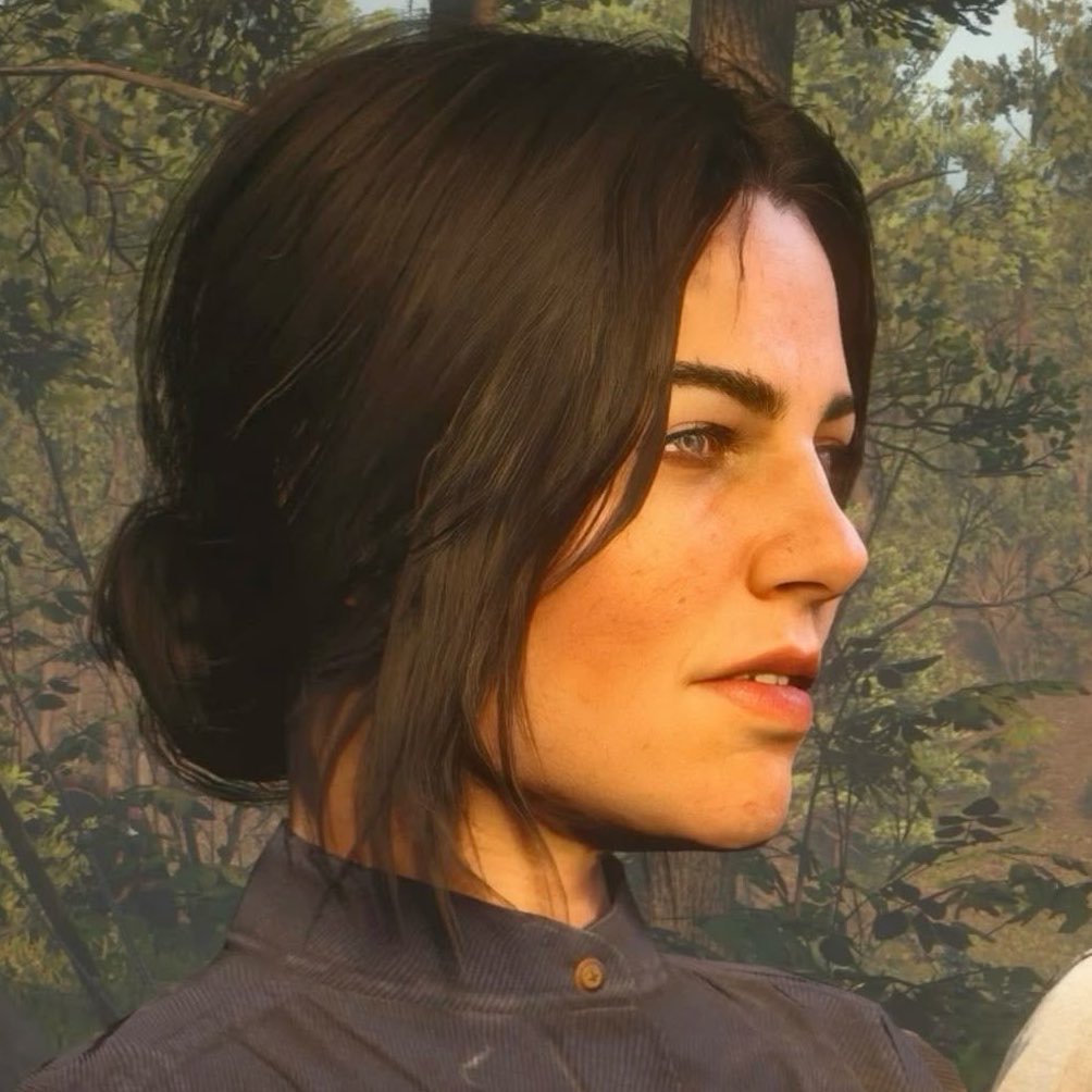 redaemption's tweet photo. é lei as mulheres de red dead terem o perfil de lado lindos? https://t.co/R8lPSQOFmy