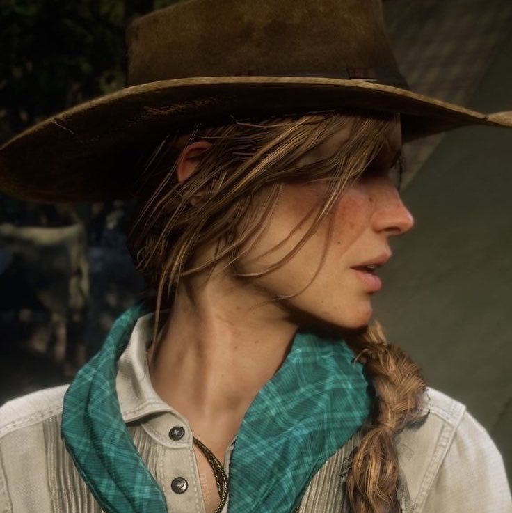 redaemption's tweet photo. é lei as mulheres de red dead terem o perfil de lado lindos? https://t.co/R8lPSQOFmy