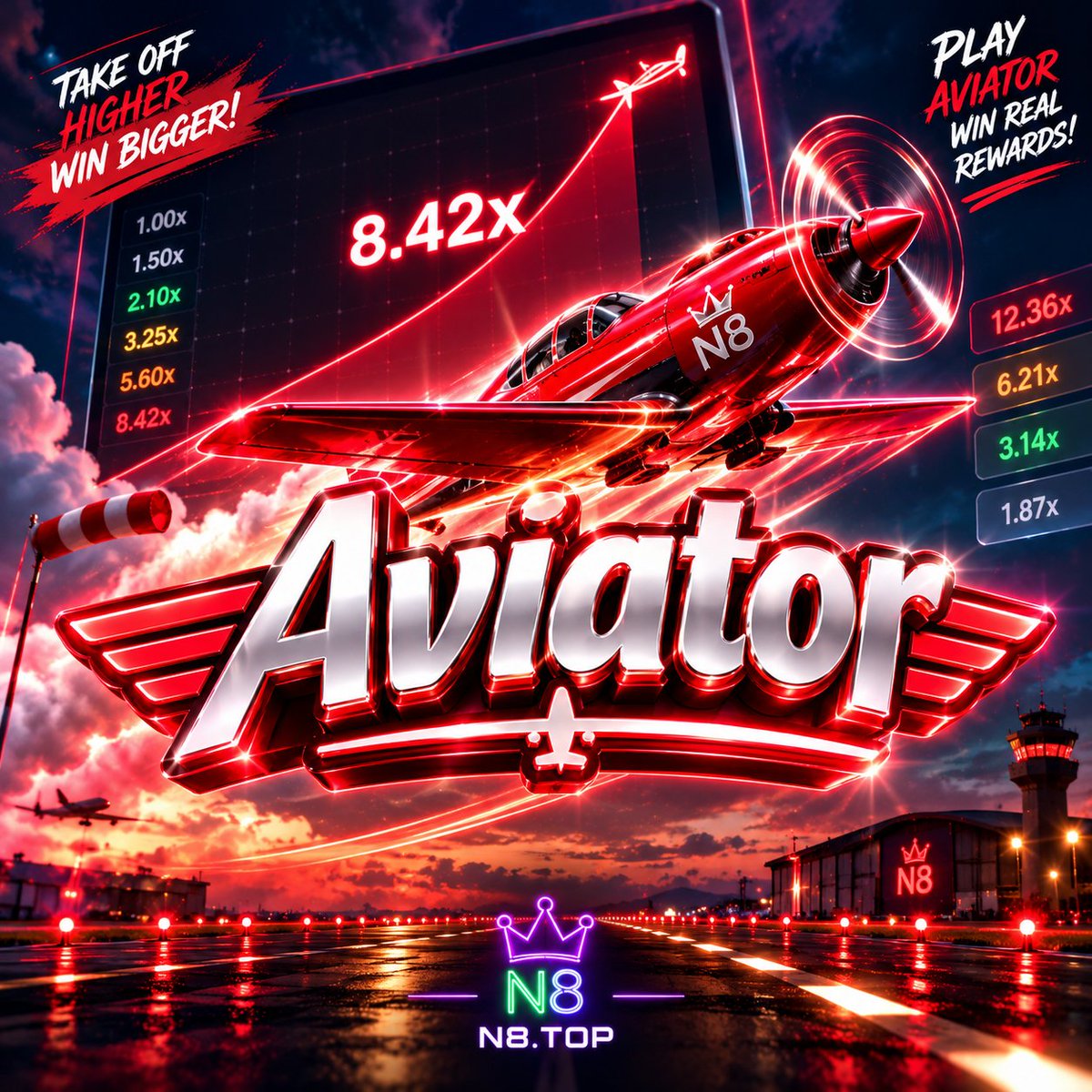 n8_social66758's tweet photo. ✈️🔥 AVIATOR — HIGH-FLYING GAMING VIBES!
A bold aviation-themed visual featuring a sleek red aircraft, dynamic multiplier graphics, and an intense runway atmosphere. 🚀⚡
🔗 LINK IN BIO
#N8 #N8TOP #N8COM #Aviator #Gaming #iGaming #OnlineGaming #GamingCommunity #Entertainment https://t.co/Pi60B5TEkj