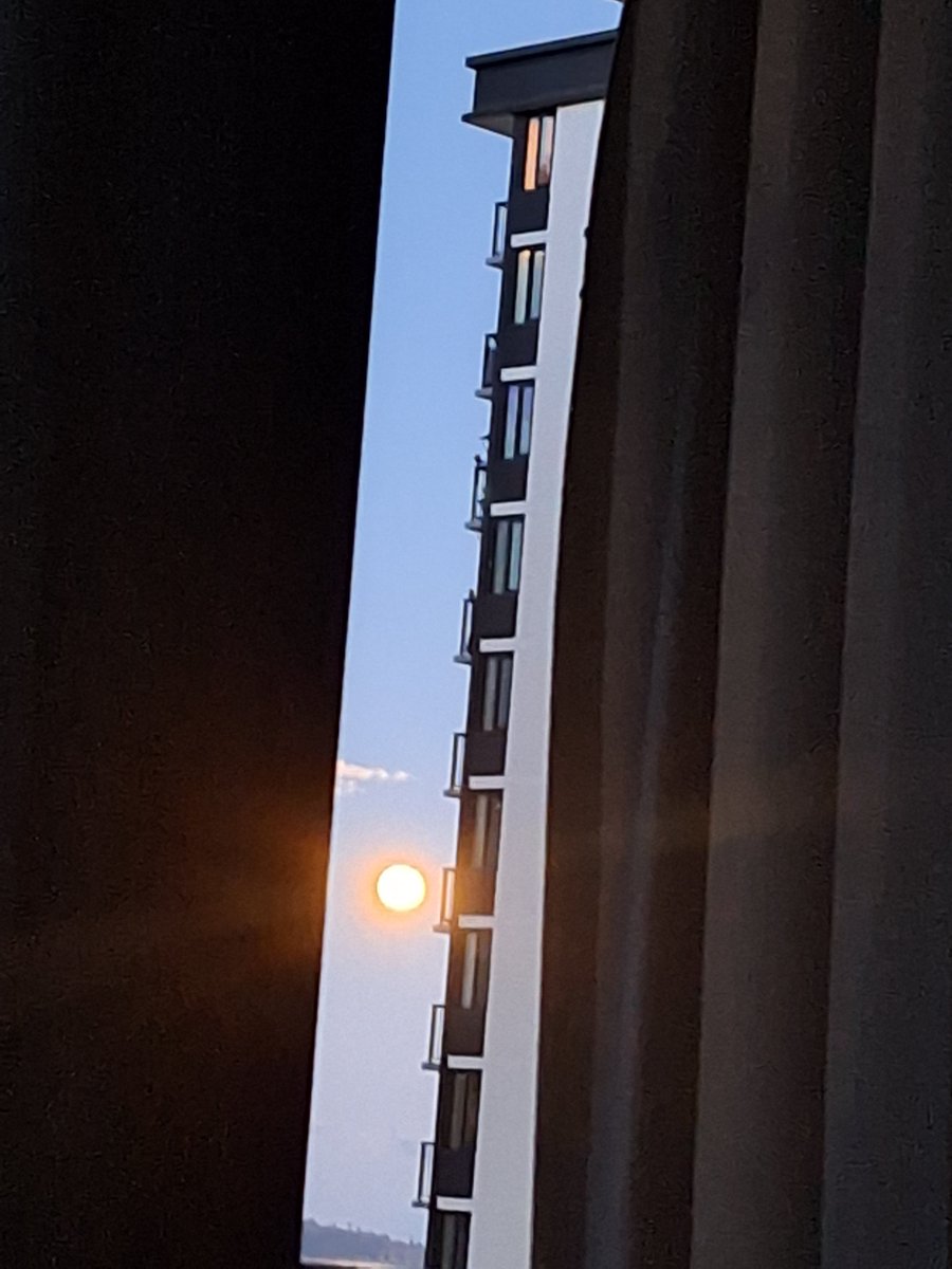 AutiManic's tweet photo. Moon was fucking lit early this morning! https://t.co/gh185cgS70