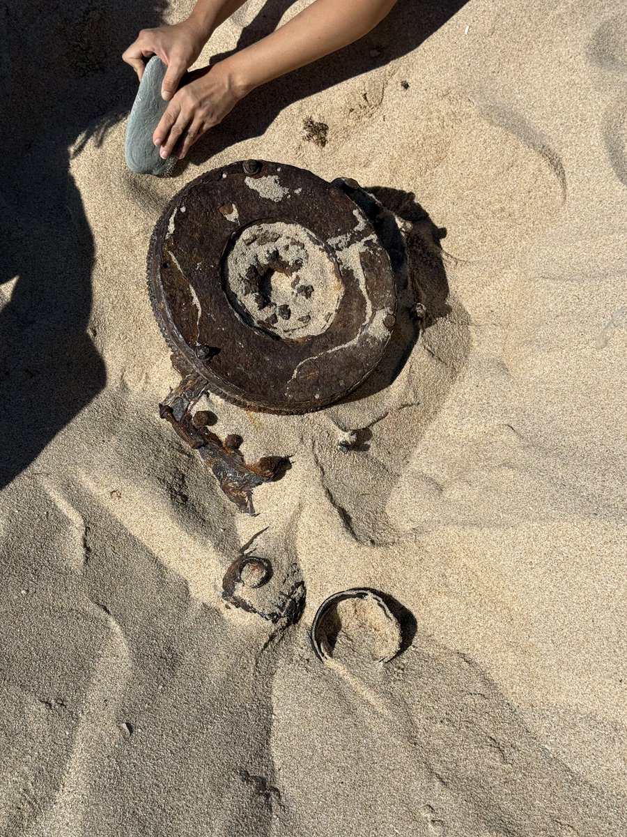 DiegoVillalba86's tweet photo. Nos hemos encontrado esto en una playa de Tarifa. Qué puede ser? Abrimos investigación? https://t.co/zfGPXb0ria