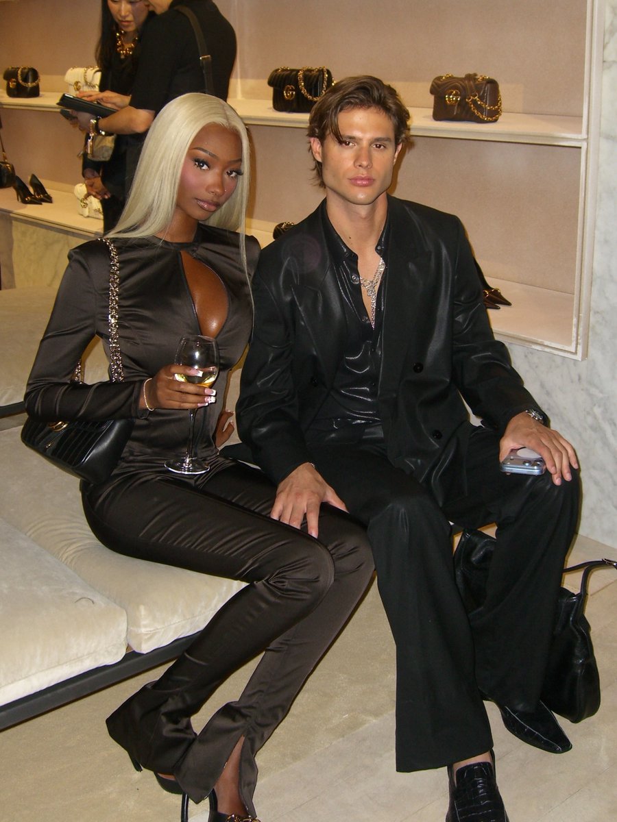 ComplexStyle's tweet photo. Trinity and Bryce hit Milan Fashion Week for Demna's Gucci show https://t.co/uOBUcmzOP4