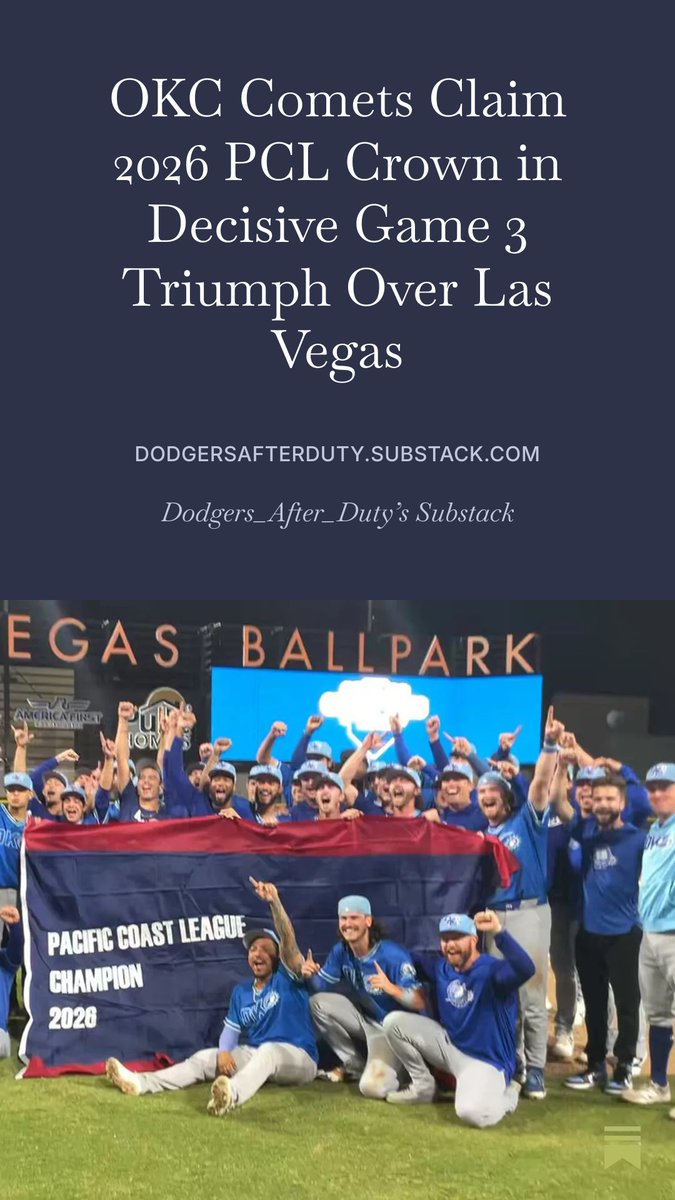 msalas24's tweet photo. New article just posted on my #Substack appreciate likes, shares, and don't forget to subscribe #Dodgers #PCLChamps #OKCComets @Dodgers @Dodgers2080 @OKC_comets @MStubenhofer https://t.co/hO08uX1ctB