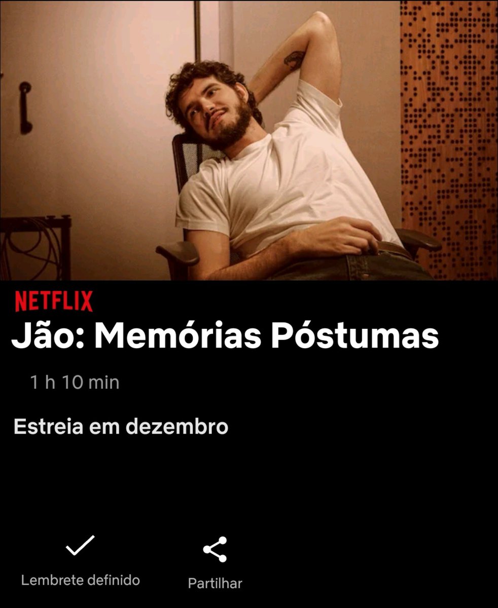entrelobospt's tweet photo. 🚨 DOCUMENTÁRIO NA NETFLIX (em Portugal também)

Já é possível ativar o lembrete do Documentário "Jão: Memórias Póstumas" ao pesquisar pelo mesmo na Netflix 💚

Ficamos a saber que terá 1h10 min. https://t.co/6MIy54JUtq