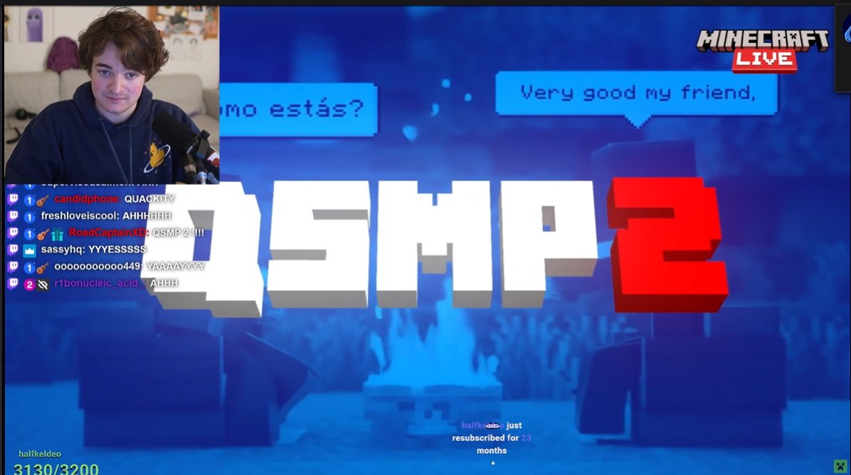carstairsfox's tweet photo. QSMP2 MENTIONED ON THE MINECRAFT PRE-SHOW

FOOLIGETTA ON THE BIG SCREEN https://t.co/EaU2K8we6U