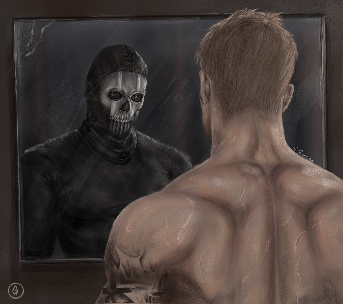 Gerplaniciy's tweet photo. What happened to you?
#ghost #simonghostriley #callofduty #callofdutyfanart #art https://t.co/6joNuI6Sam