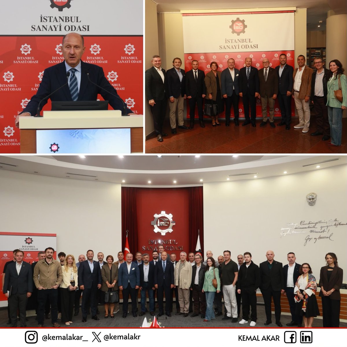 kemalakr_'s tweet photo. İSO Odakule’de düzenlediğimiz 42. Meslek Komitesi Sektör Toplantımızda, metal yapı ve yapı parçaları sanayimizin yarınlarını ve üretimde yapay zeka dönüşümünü ele aldık.

Sanayimizi geleceğe taşımak, üretime aklı ve teknolojiyi entegre etmek adına güçlü adımlar atmayı önemli görevlerimiz arasında görüyoruz.

Değerli katkıları için komite üyelerimize, üye firmalarımıza ve tüm misafirlerimize teşekkür ediyorum.

#İSO #Sanayi #YapayZeka #MetalYapı #DijitalDönüşüm