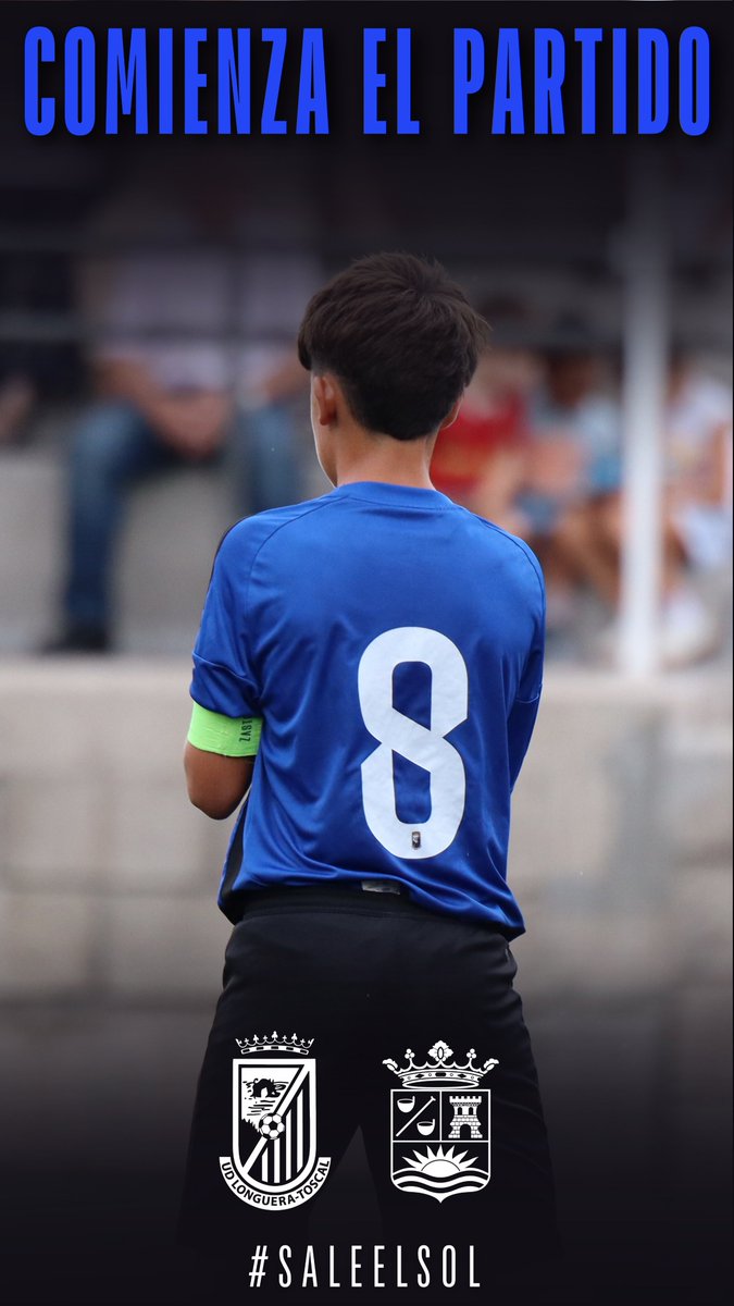 UDLONGUERA's tweet photo. 🔵⚫️ INFANTIL B ⚫️🔵
⚽️ ¡COMIENZA EL PARTIDO! ⚽️
UD Longuera-Toscal B 🆚️ EMF Adeje
¡Vamos, equipo! 💙🖤
#SaleElSol #udlt https://t.co/STaViXoain