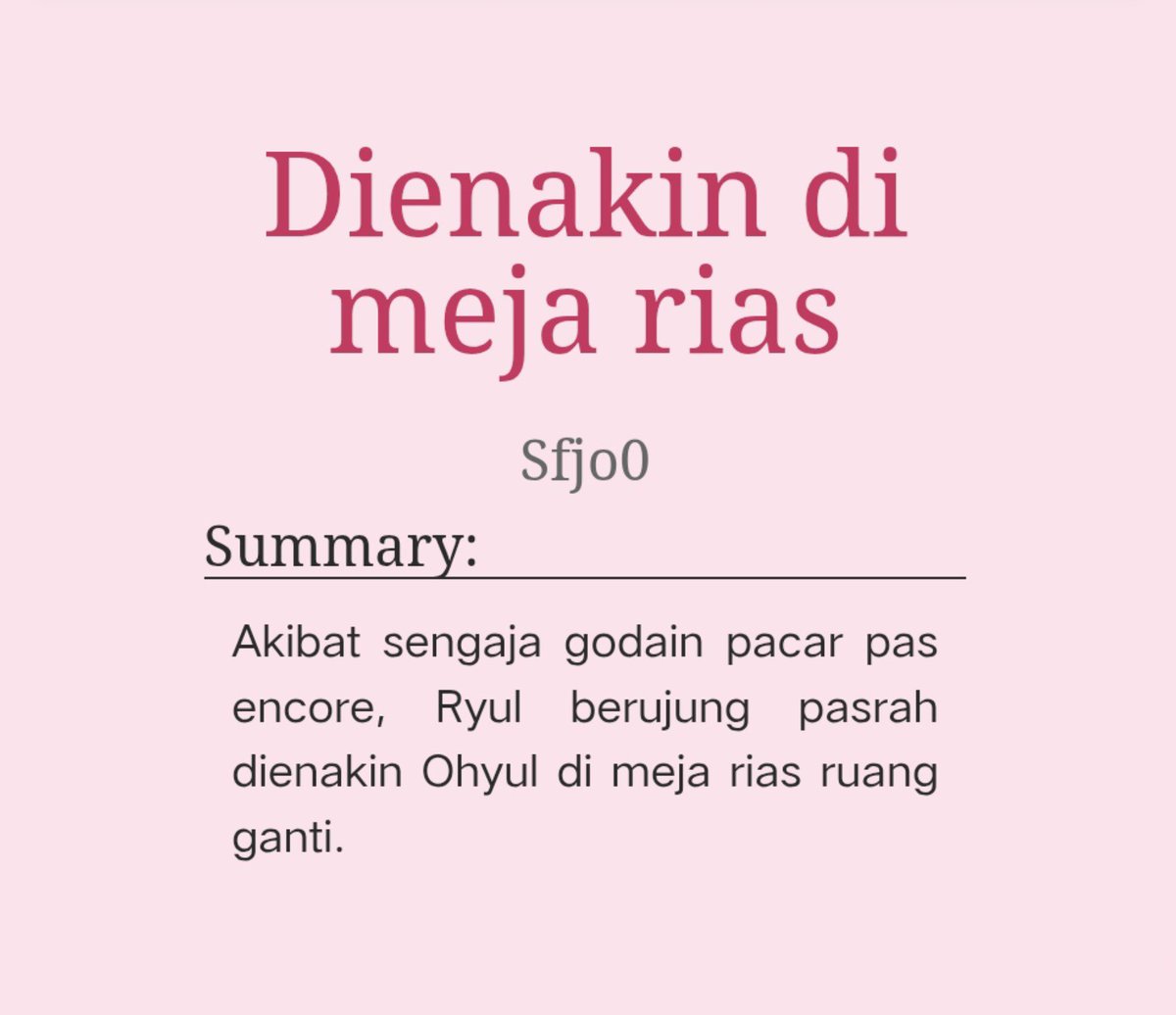 bynarina's tweet photo. nyulrul fic 🔞 

https://t.co/Nixj5bdu9e https://t.co/0kqU8sDwWQ