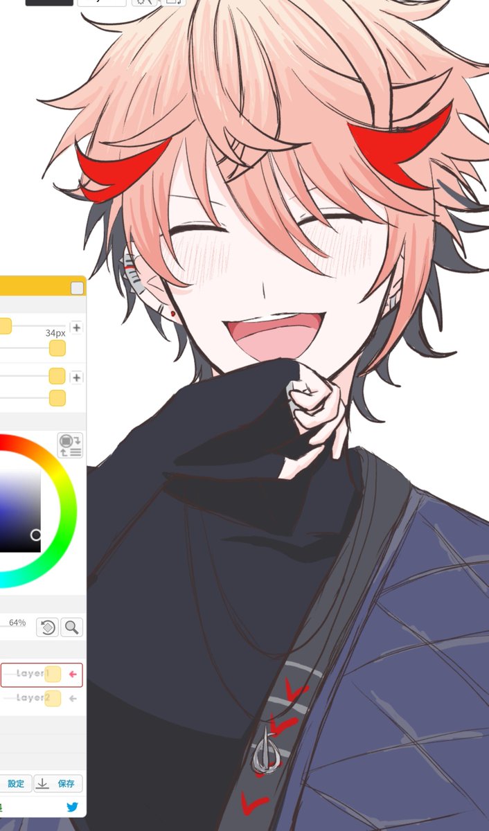 luce_fluffy's tweet photo. 絵チャ練こっそり https://t.co/dgBoFlyMKa