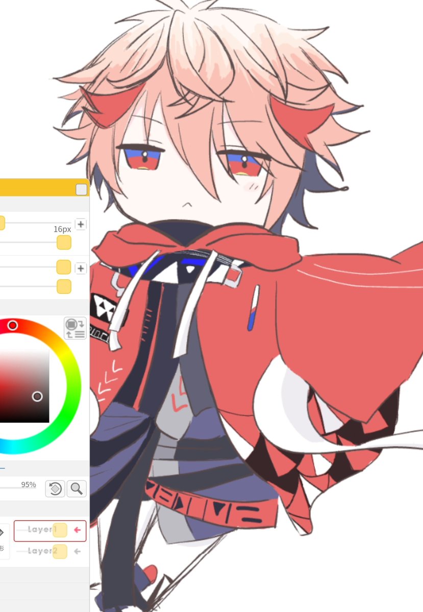 luce_fluffy's tweet photo. 絵チャ練こっそり https://t.co/dgBoFlyMKa