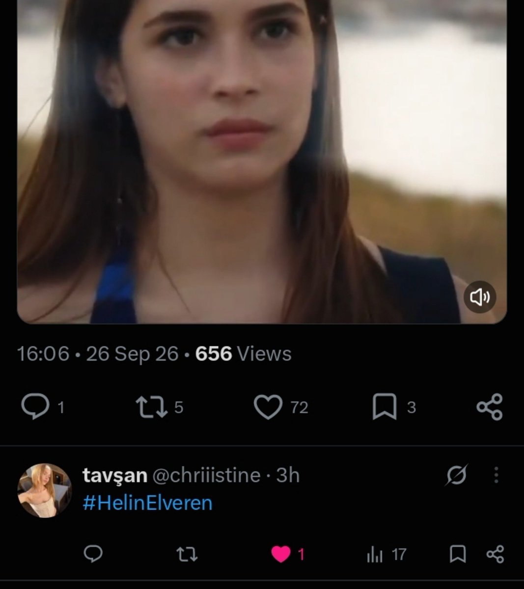 athelover6's tweet photo. helin editime malum kisinin tag attigini zannettim cok korkunc bi andı #helinelveren https://t.co/BwFQk1scWO