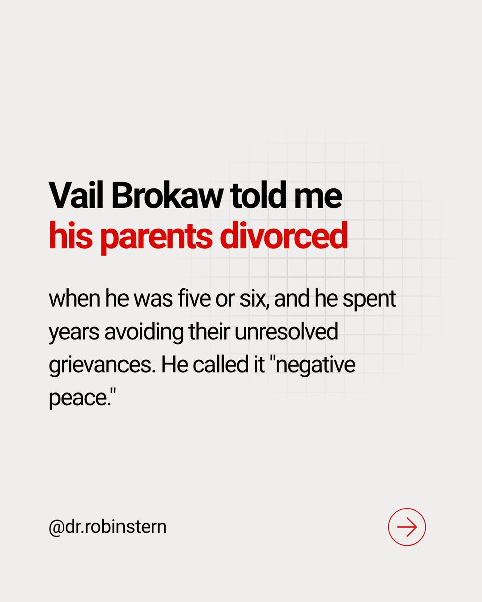 RobinSStern's tweet photo. “We never fought in front of the kids” doesn’t mean the kids felt peace.

Vail Brokaw called what he grew up managing negative peace.

New episode of The Gaslight Effect with Vail Brokaw &amp; Sasan Korangy. https://t.co/EiyiYrX5UH

#Peacebuilding #FamilyConflict #ConflictResolution https://t.co/6xWAZAS5dp