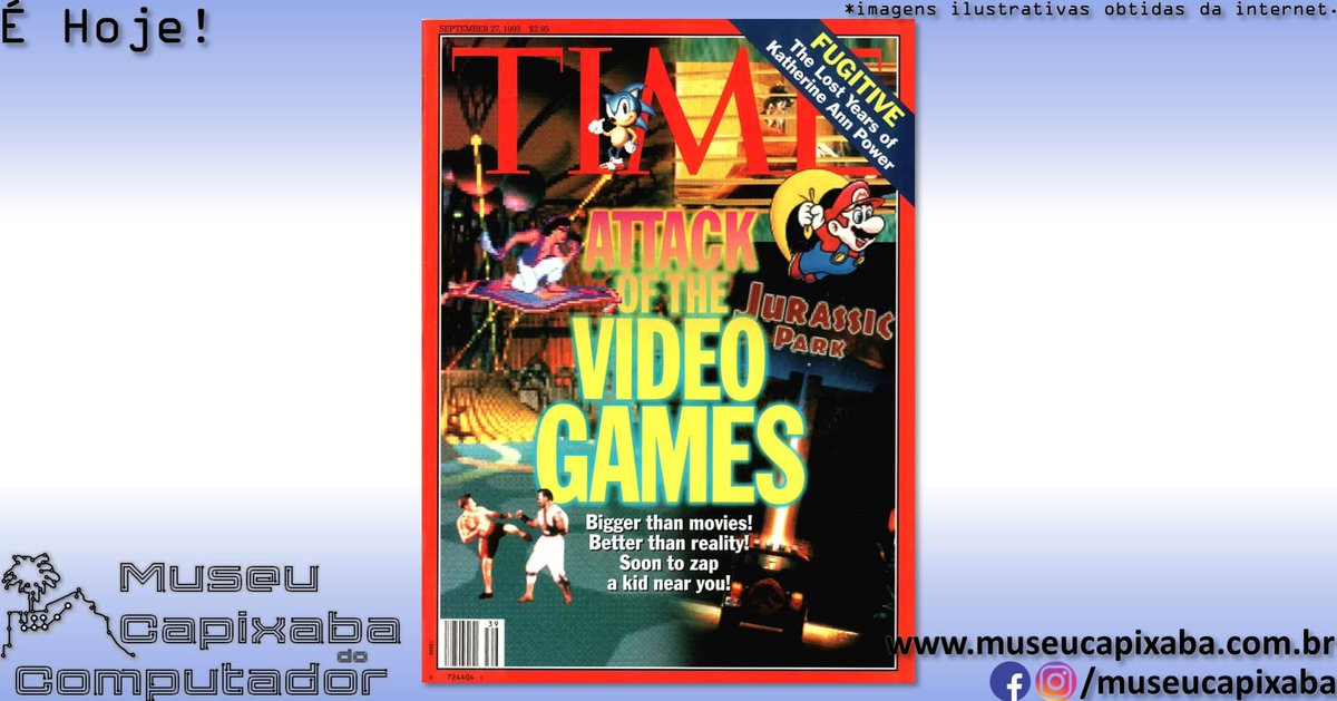 museucapixaba's tweet photo. ร hoje! A revista Time publicava a ediรงรฃo O Ataque dos Videogames em 1993.
+em https://t.co/NHeYHqyJY4
#MuseuCapixaba #mcc #รฉhoje #museu #retro #Geek #OnThisDay #TIMEMagazine #AttackoftheVideoGames #Atari #PONG #RevistaTIME #Hollywood #Nintendo #PacMan #TripHawkins #Videogames https://t.co/kxVIGTBXBT