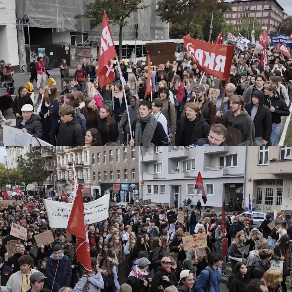 liz_churchill10's tweet photo. 45,000 German kids just told the Berlin Overlords: you can plan the war…but we won’t be the ones who fight it… https://t.co/MJaqV5aM0C