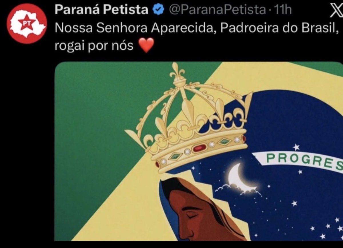 Boscardin's tweet photo. O alcance da decisão de Mendonça  permite silenciar toda a oposição a Flávio e impedir certas práticas do catolicismo no país. 

Se você parar para pensar, Mendonça, o terrivelmente evangélico, a pedido do terrivelmente corrupto, praticamente proibiu uma religião inteira, inclusive de cultuar seus símbolos religiosos. Explico: 

Mendonça mandou derrubar posts que diziam simplesmente “Nossa Senhora Aparecida, rogai por nós.” 
Ora, como na decisão ele deu poder às Big Techs de derrubar posts “semelhantes”, se qualquer um escreve “(insira o nome de Jesus ou um Santo), rogai por nós”, automaticamente o algoritmo pode derrubar. 

É uma decisão tão elástica que as plataformas agora podem silenciar qualquer um que tente praticar o catolicismo ou criticar Flávio. É o maior ato de censura do Brasil, pós redemocratização.