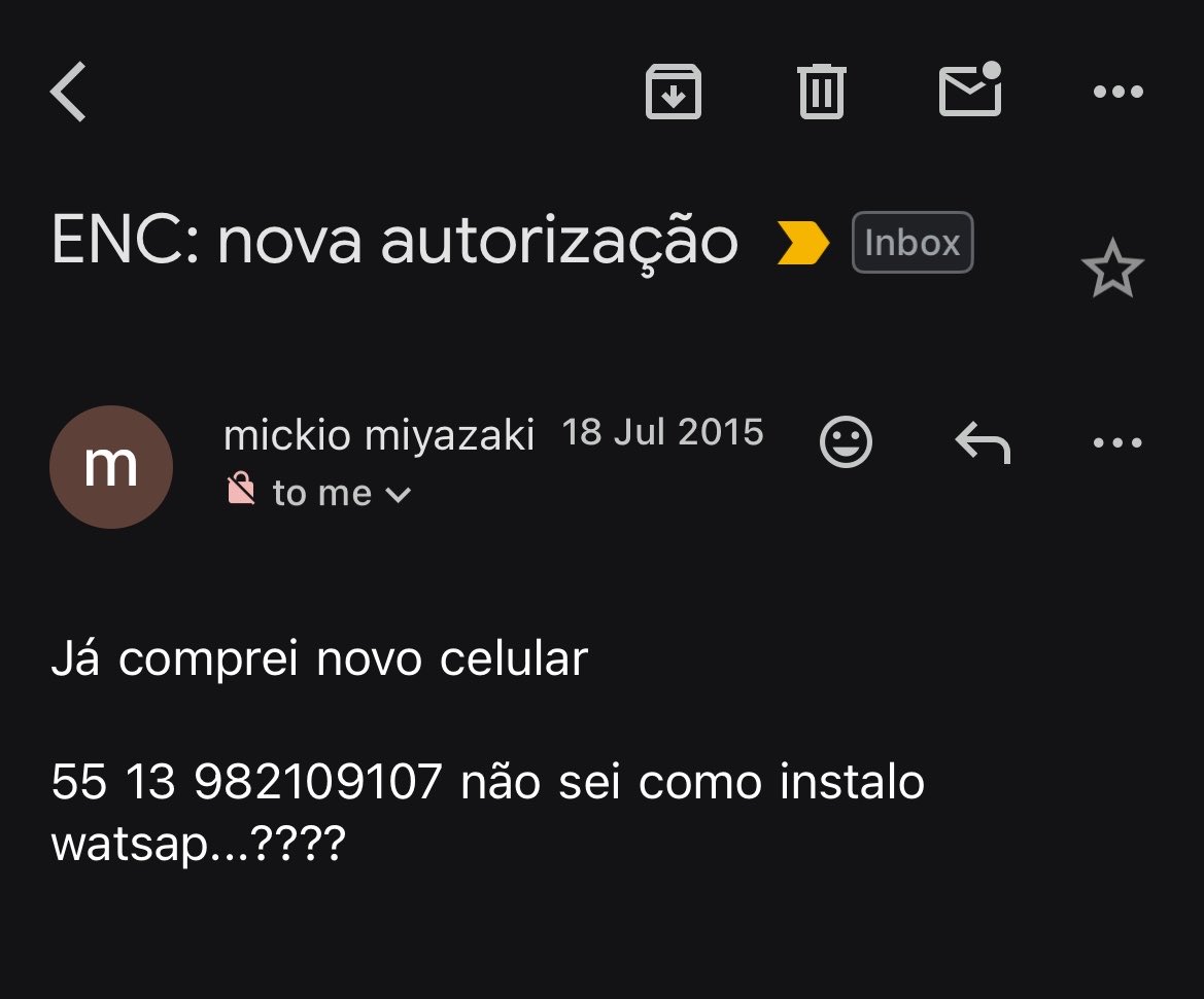 stefsy14's tweet photo. tava bem da cabeça até esbarrar nesse email do papai 🥺 https://t.co/OFeztPihBZ
