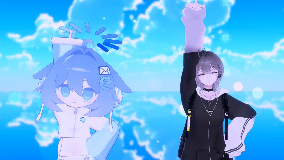 VRC1477540's tweet photo. 今日はアモアスしてチルしてホラワして踊ったよーーー
写真はmmdでしか撮ってなかった… https://t.co/QrV7EnP2XL