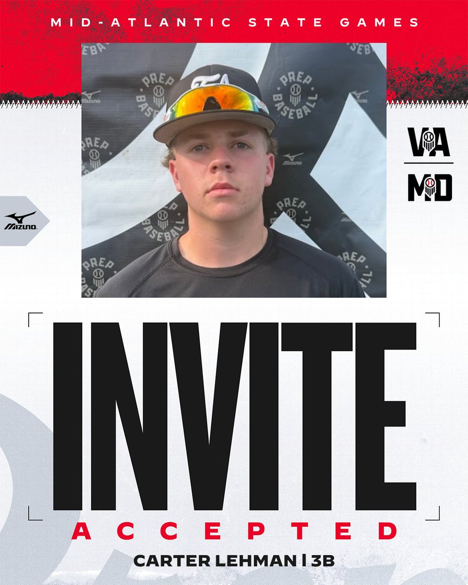 PrepBaseballVA's tweet photo. ⭐ Mid-Atlantic State Games Invite Accepted ⭐
These players are locked in for #MASG26
The blockbuster event of the fall in the Mid-Atlantic is sold out. https://t.co/OmY6XRDuDg