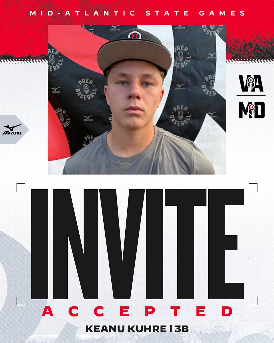 PrepBaseballVA's tweet photo. ⭐ Mid-Atlantic State Games Invite Accepted ⭐
These players are locked in for #MASG26
The blockbuster event of the fall in the Mid-Atlantic is sold out. https://t.co/OmY6XRDuDg